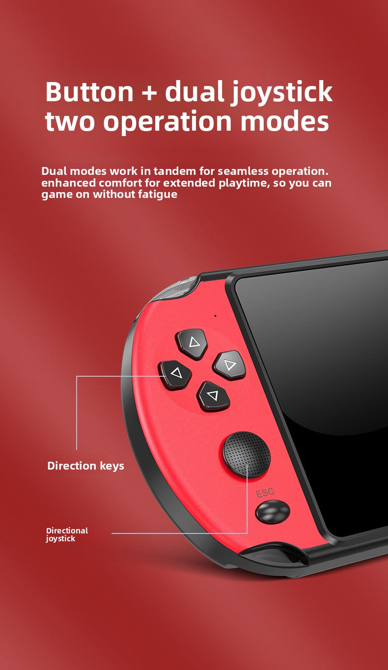 5.5" inch x7plus IPS HD Dual joystick 2000mAh rechargable gamepad games Handheld Game Player console retro nostalgic GBA handheld