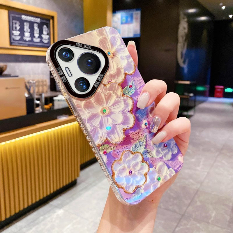 Accessories are suitable for Huawei Pura70 mobile phone case, new princess please make a fortune text Pura70pro protective case all-inclusive anti-proof