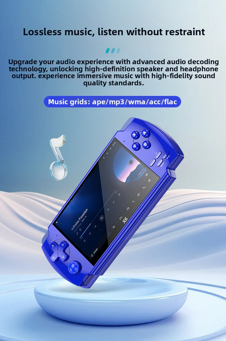 4.5" inch X6 IPS HD psp 1200mAh Type C rechargable 2.4G Support wireless gamepad games Handheld Game Player console GBA  NES
