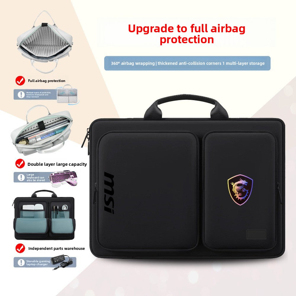 MSI Cyborg 15.6 inch, computer bag Katana GF66 Titan GP78 waterproof, notebook bag 17.3 inch, shoulder bag, protective computer bag.