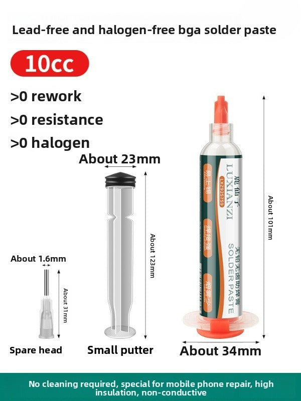 Mobile phone repair welding bga solder flux lead-free halogen-free flux leave-in rosin solder paste solder oil  Laptop Mobile Phone Repair tools