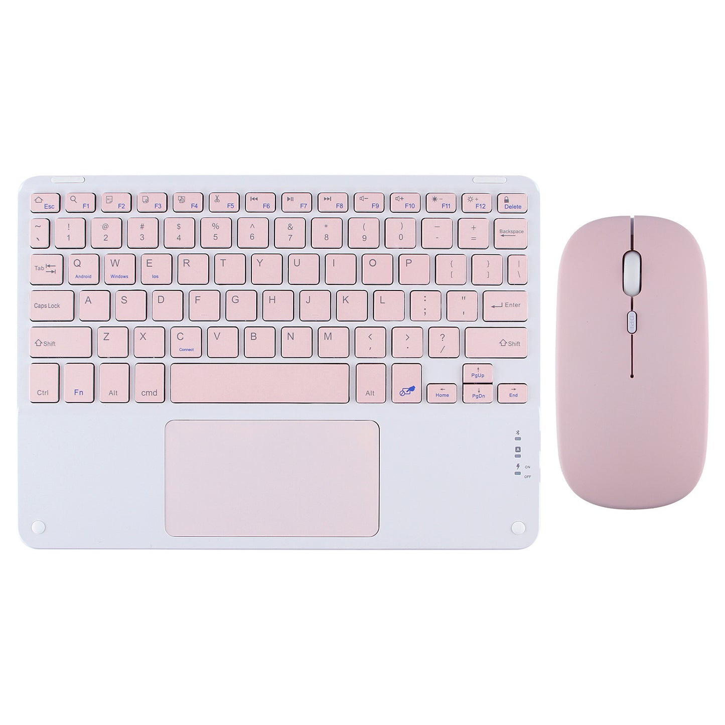 Applicable iPad Wireless Bluetooth Keyboard Mouse Mini Carry Touch Rechargeable Mobile Phone Tablet Android Apple protective Accessories