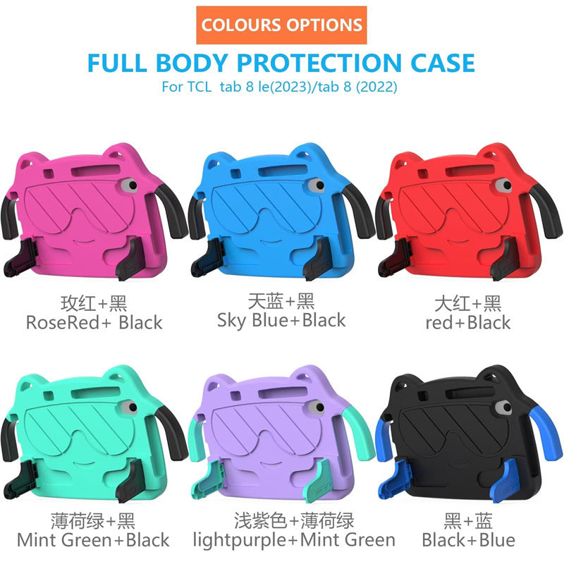 Suitable for TCL Tab8 LE Children's anti-drop protective case Lenovo M8 Portable 4th generation bracket EVA protective case protective Accessories