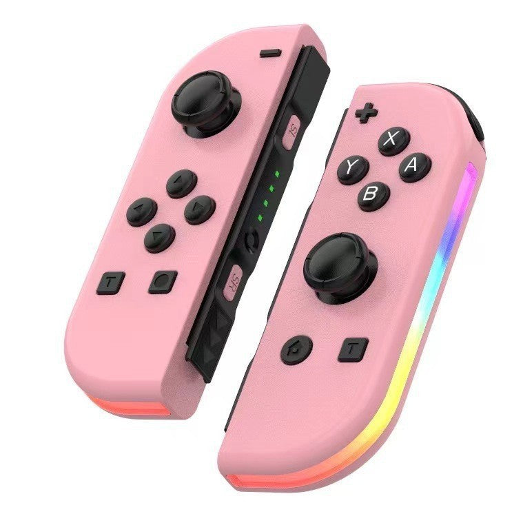 Switch joycon left and right gamepad colorful RGB light effect wake up 5.2 Bluetooth vibration somatosensory