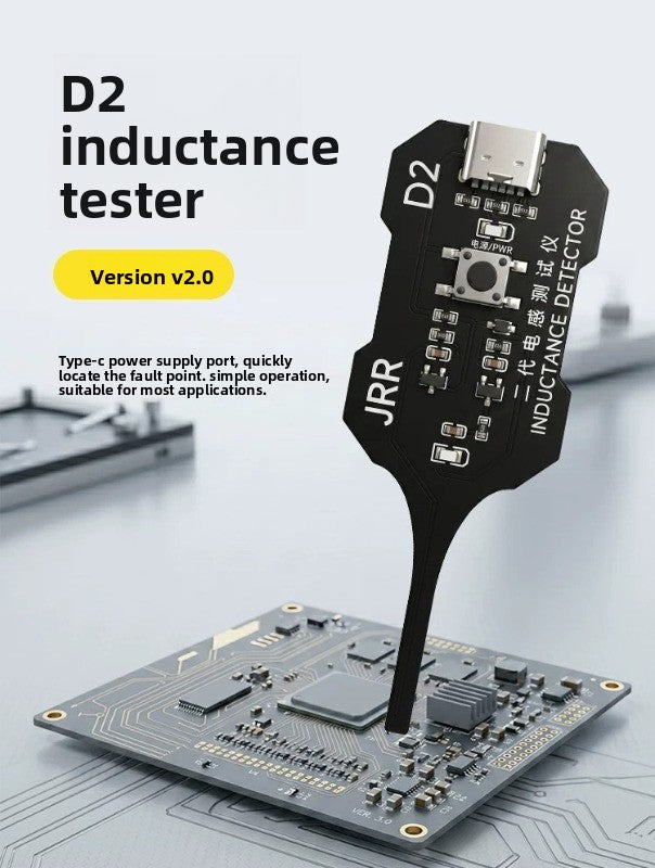 JRR inductance tester mobile phone maintenance and testing, electronic main board inductance fault investigation, electromagnetic induction measuring instrument repair tools
