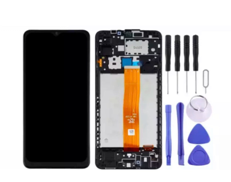 For Samsung A12 assembly A125F mobile phone LCD screen assembly M12 M127 LCD screen assembly with frame