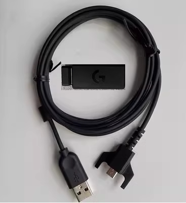 Mouse adapter data charging cable for Logitech GPW G502X/PLUS G502 G703/G900/G903 G913/G913TKL MX2/2S MX3/3S/keys G502hero/SE/KDA G402 G304 GPW GEN2 GEN3 GEN4 GEN1 Mouse RECIEVER adapter Laptop accessories