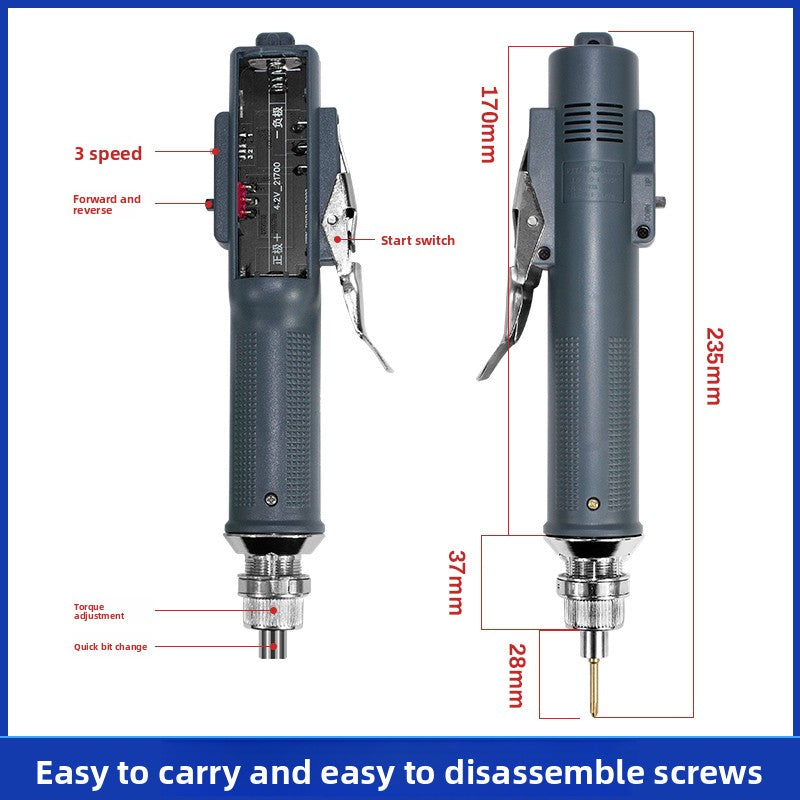 PXTX Tool Electric Screwdriver Cross Screw Batch Small Mini 800 Screwdriver Maintenance Rechargeable