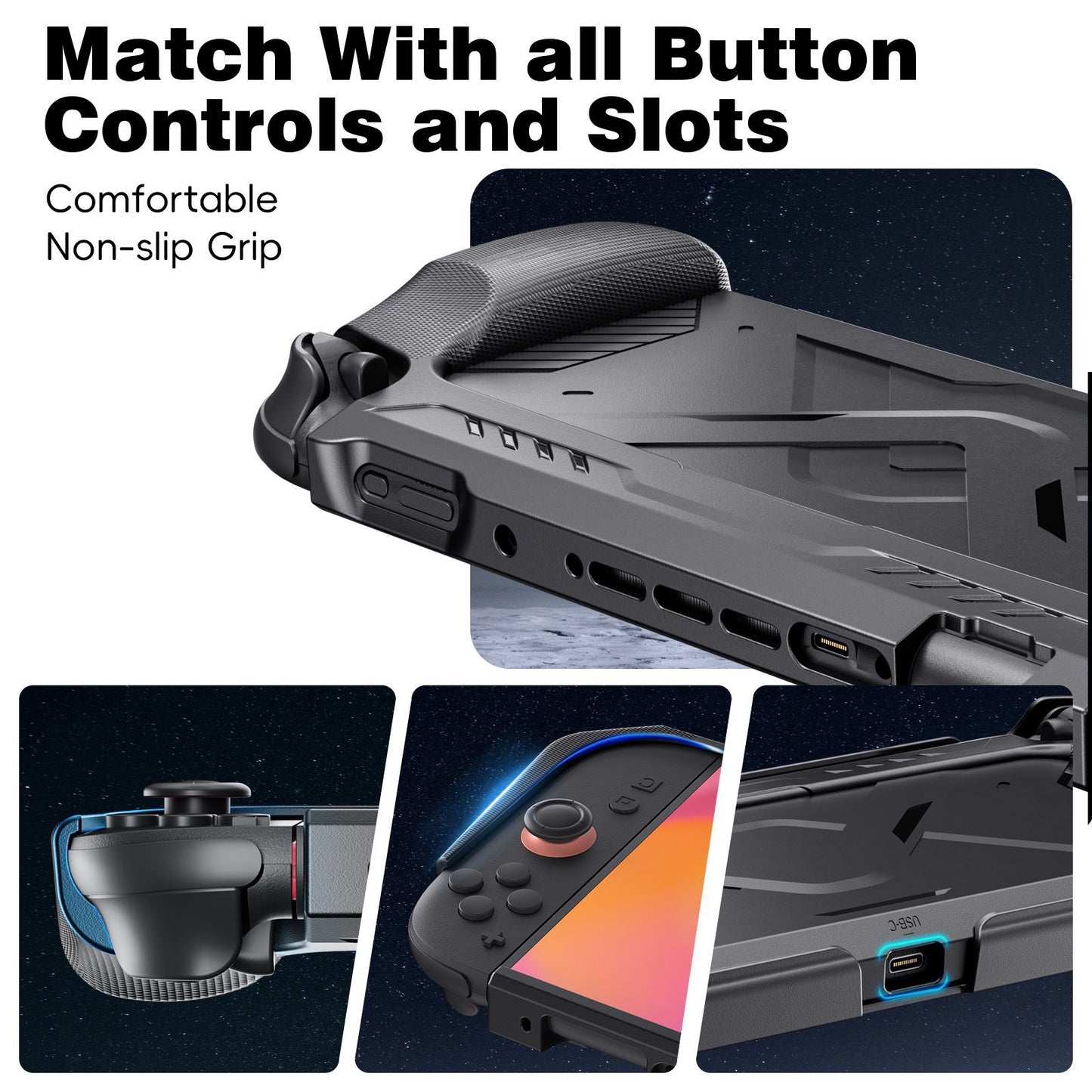 Suitable for SWITCH2 game console protective case NS2 game console, mecha wind protective cover TPU soft bottom PC cover