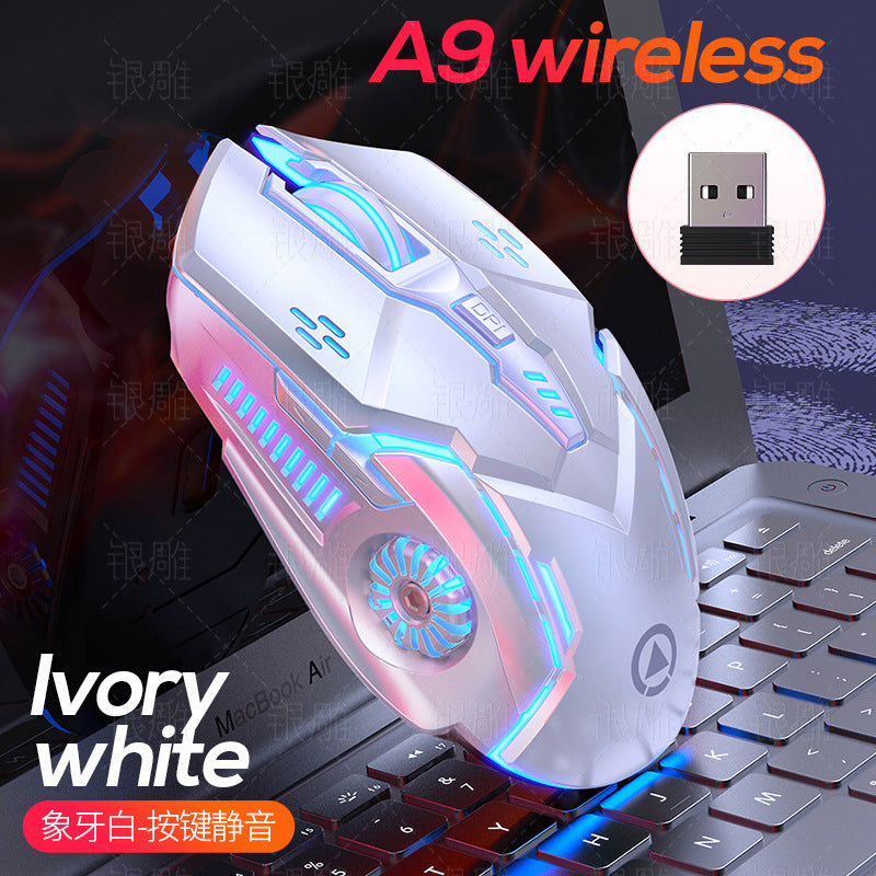 Silver Condor A9 Luminous Mute Game Wireless Mouse Girls Pink Laptop Accessories Private Mold Wholesale