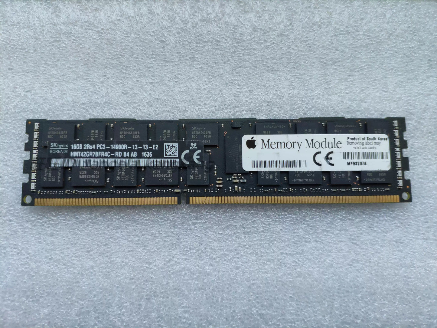 (Shipping fee not include)苹果垃圾桶原装内存黑条 GG2 8G 16G 32G 64G DDR3 1866MHz ECC