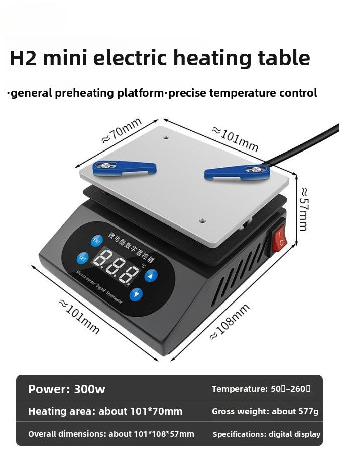 Constant temperature heating station, mobile phone repair, screen removal, LED lamp bead removal and soldering station, heating plate welding BGA preheating station
