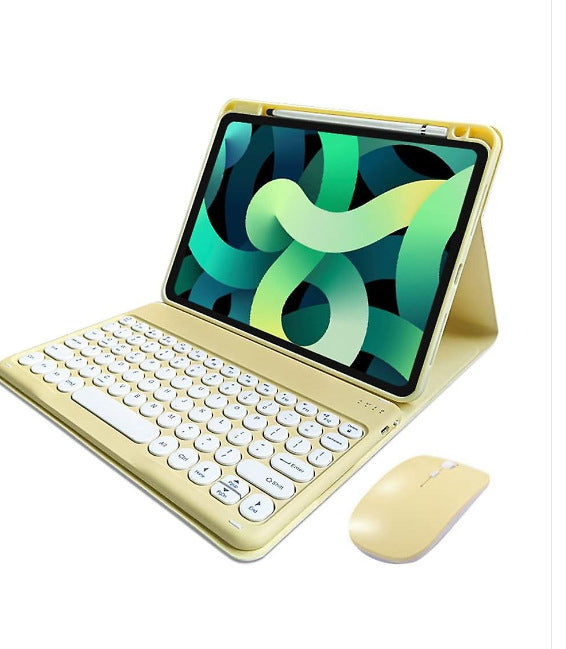 Applicable iPad10.2 Bluetooth keyboard, leather case, pen slot, 10th generation Pro11 protective case, charging mouse mini6protective Accessories