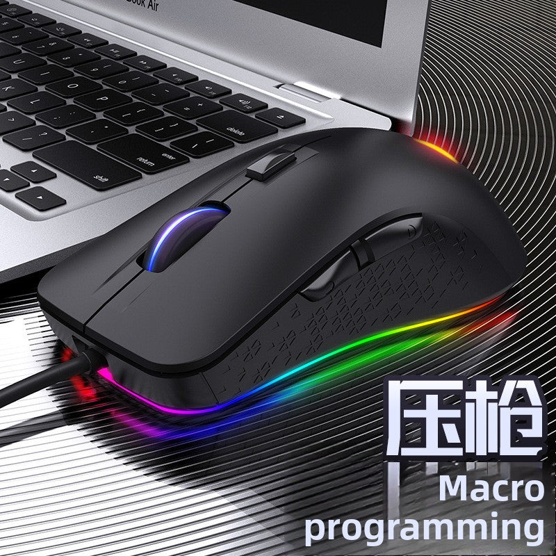 Silver carving G402RGB mechanical game mouse, macro programming gun computer accessories usb amzon