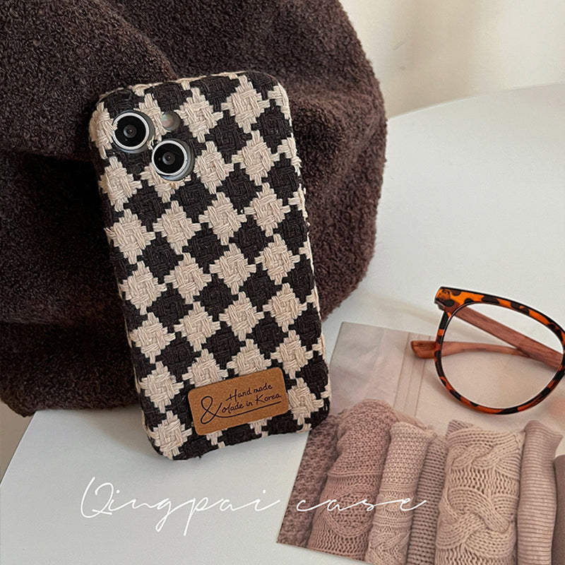 Accessories woolen brown for iPhone15 mobile phone case Apple 14 new 13 women's 12 Internet celebrities 11 trend 14promax