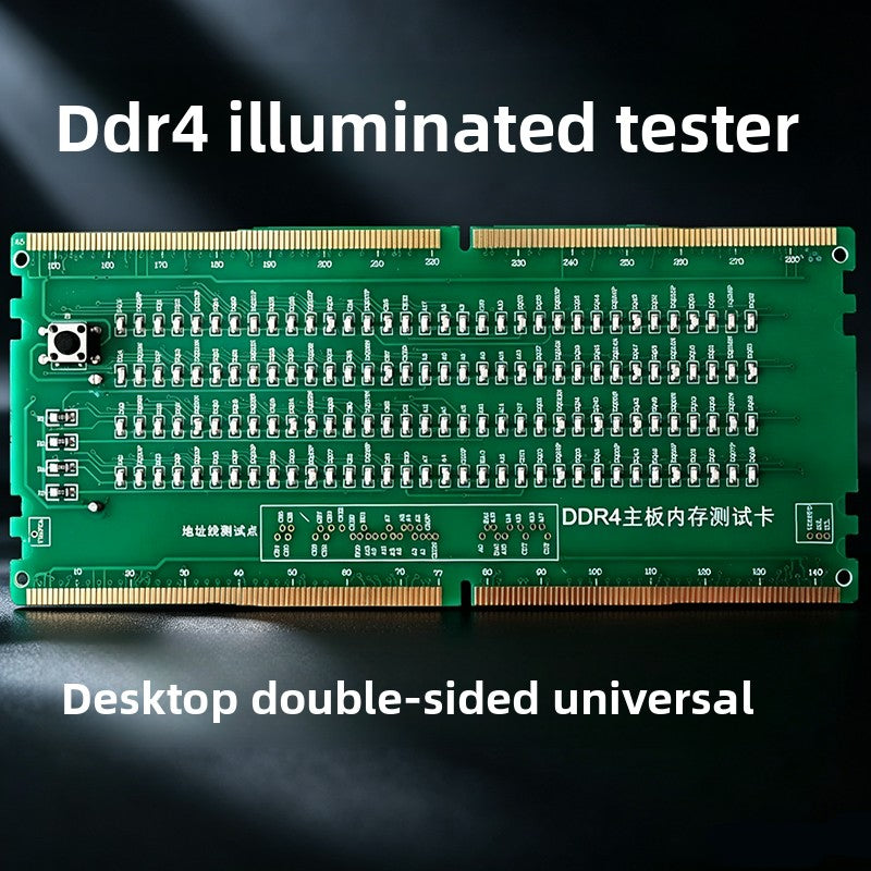 Desktop DDR4 Lamp Tester Computer Memory Slot Interface Test Card Main board Repair Inspection tools Repair tools