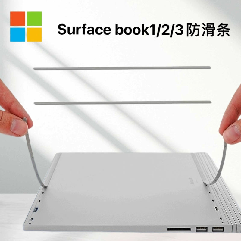 Microsoft Surface book 1 2 3rd generation, back cover, anti-skid tape 13.5 inches and 15 inches, bottom, silicone strip pad