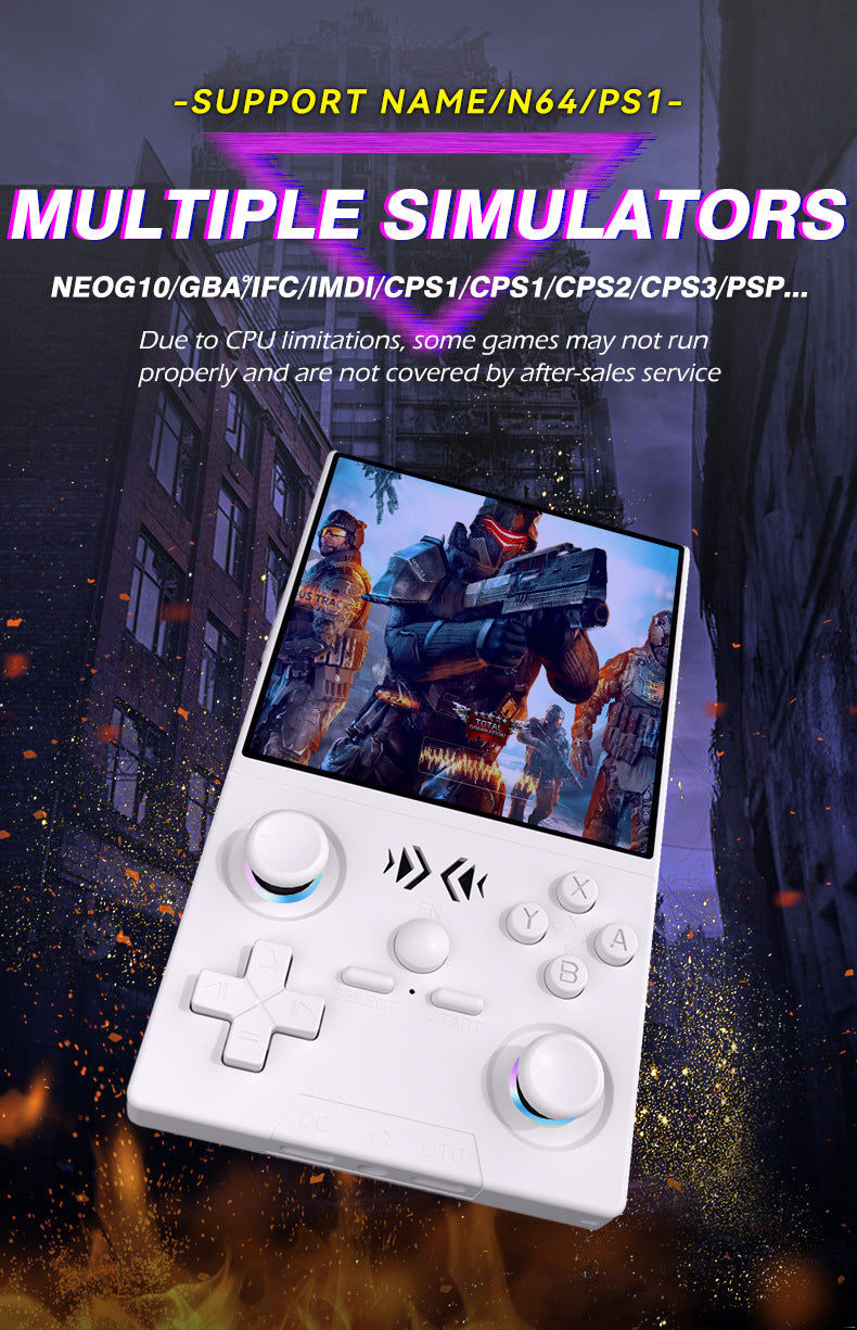 4.0 4" inch XF40V IPS HD Linux wifi 3D big joysticks RGB 4000mAh  rechargable PSP games Handheld  Player console