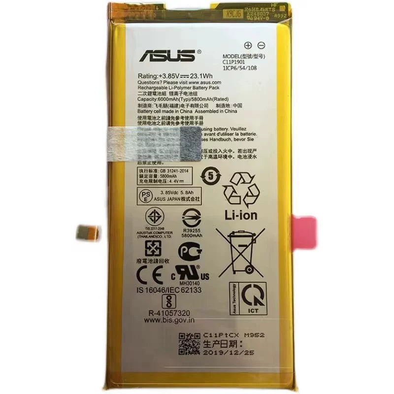 ASUS ROG1 ROG2 ROG3 ZS661KL i003DD C11P1903 ZS660KL/I001DB C11P1901 zs600kl Z01QD C11P1801 battery repair parts