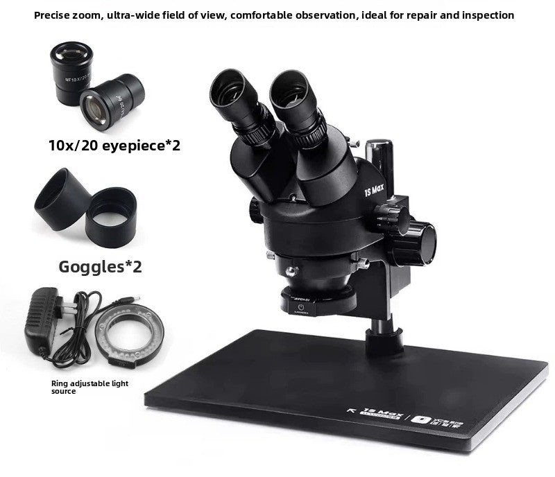 Darth Vader 1SMAX large base 7-45 times trinocular microscope Laptop repair tools