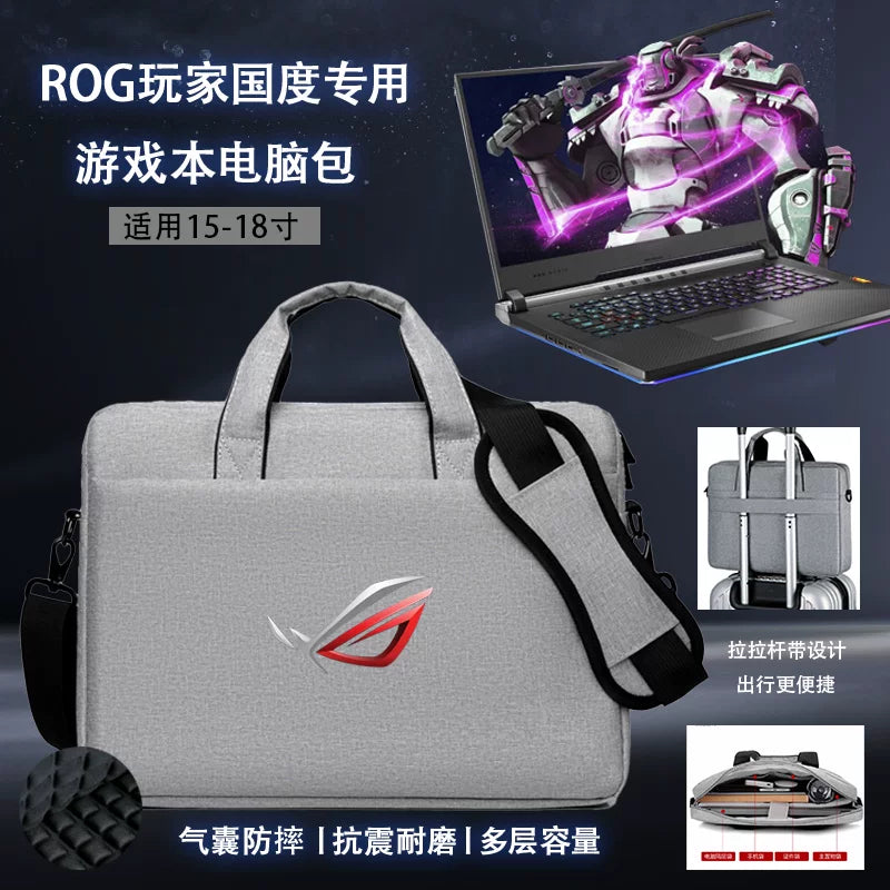 14" 15.6" 16" 17.3" 18" Laptop Bag for ASUS ROG Strix SCAR 7Plus 18 16 inch ROG 17 7Plus G713P ROG Zephyrus G16/G15 Crossbody Bag Hand Shoulder Bag