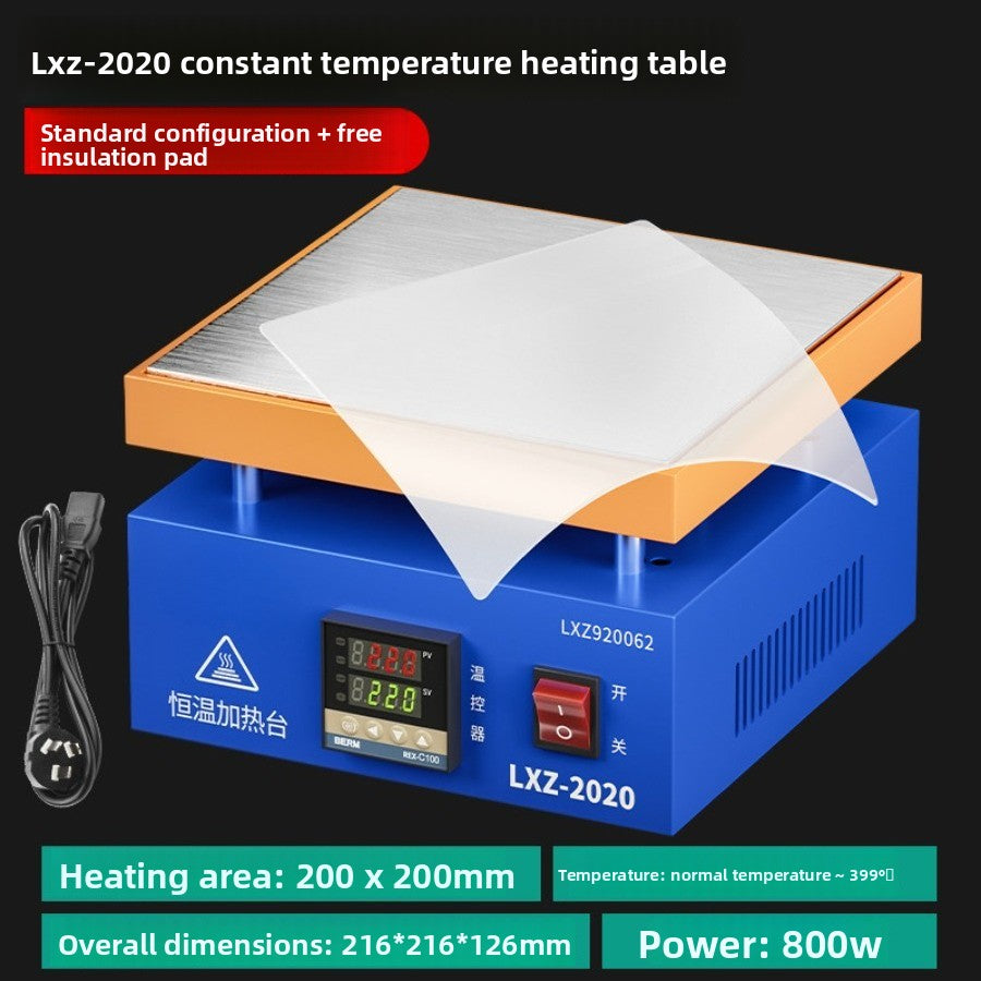 Constant temperature heating station, mobile phone repair, screen removal, LED lamp bead removal and soldering station, heating plate welding BGA preheating station