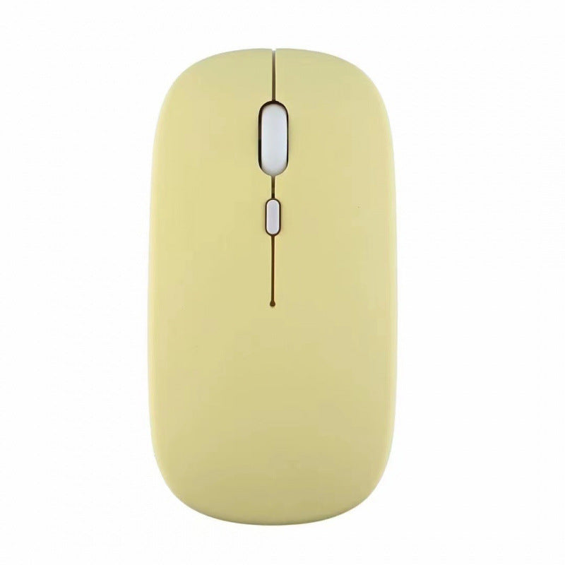 2.4G Macaron Charging Dual Mode Mouse Mobile Phone Tablet Mute Mouse Bluetooth Wireless Battery Mouse Protective Accessories