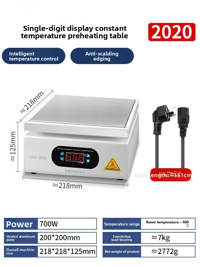 Constant temperature heating station, mobile phone repair, screen removal, LED lamp bead removal and soldering station, heating plate welding BGA preheating station