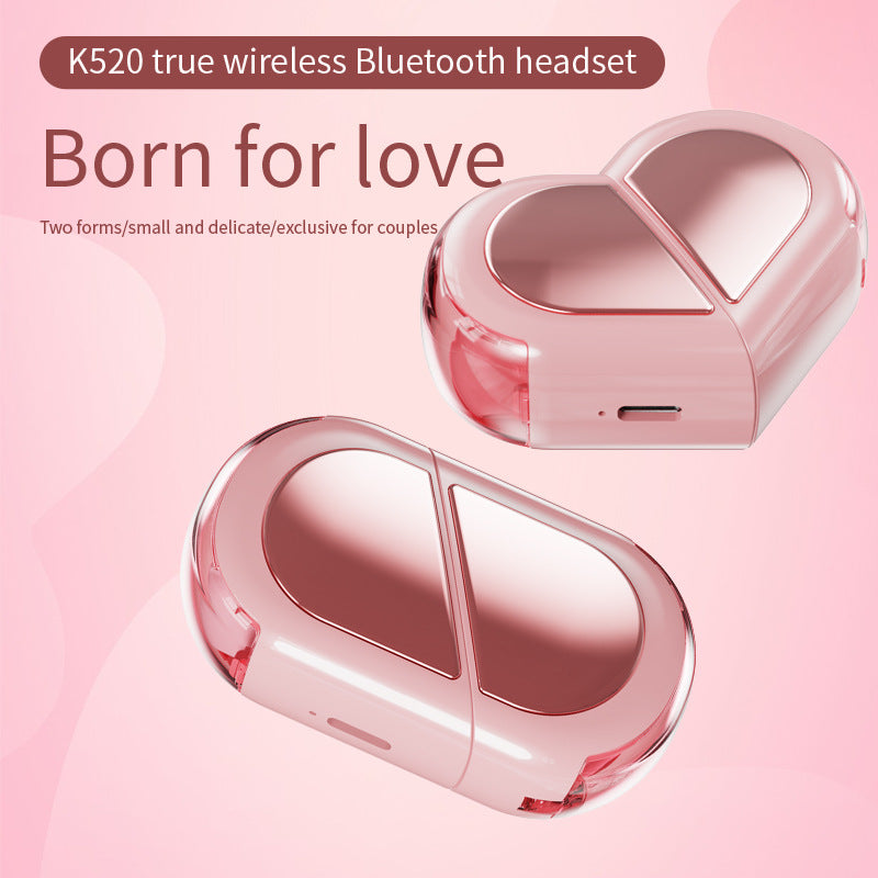 (Shipping fee not included) Creative rotatable K520 Bluetooth headset love TWS 5.3 wireless headset deformation headset