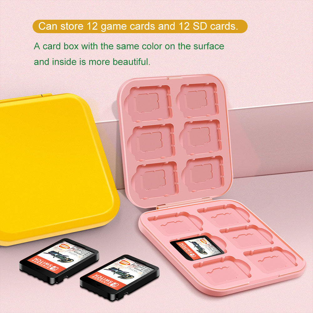 Switch card box switch game card storage box, silicone liner to protect the game card, skin-friendly feel