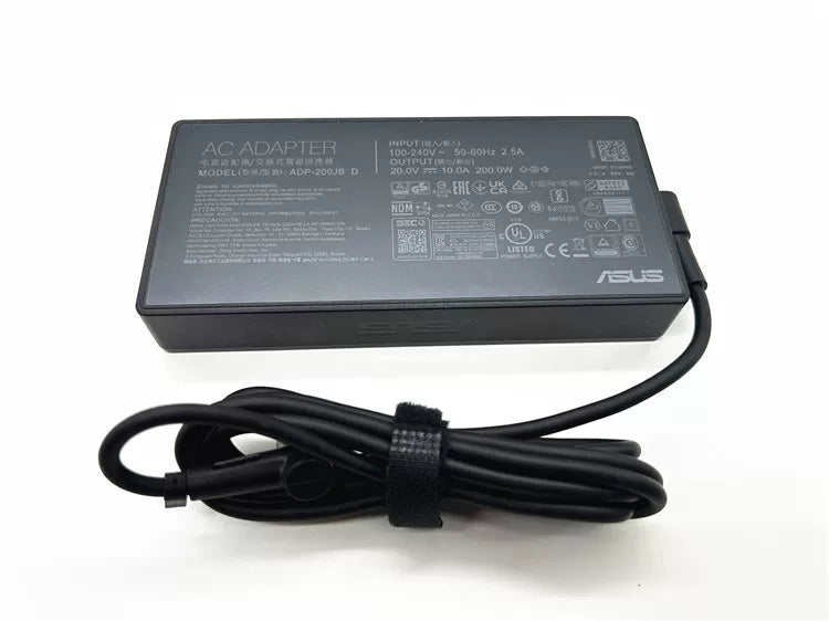 Genuine New ADP-200JB D 200W 20V 10A 6.0 x 3.7 AC Adapter Charger for ASUS ROG Zephyrus Strix G15 GA503 GA503QS GA503QR G513 G513QC G513QE G513IC G17 G713 G713QC G713QE G713I G713IE  F15 A15 FA506QR A17 FA706QR power supply ASUS laptop repair parts