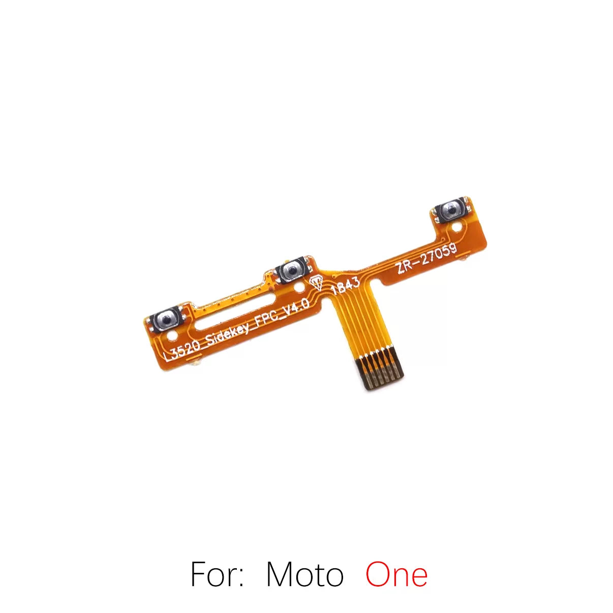 For Motorola One Fusion Plus Action Hyper One Zoom Power cable Switch on of ribbon flex cable