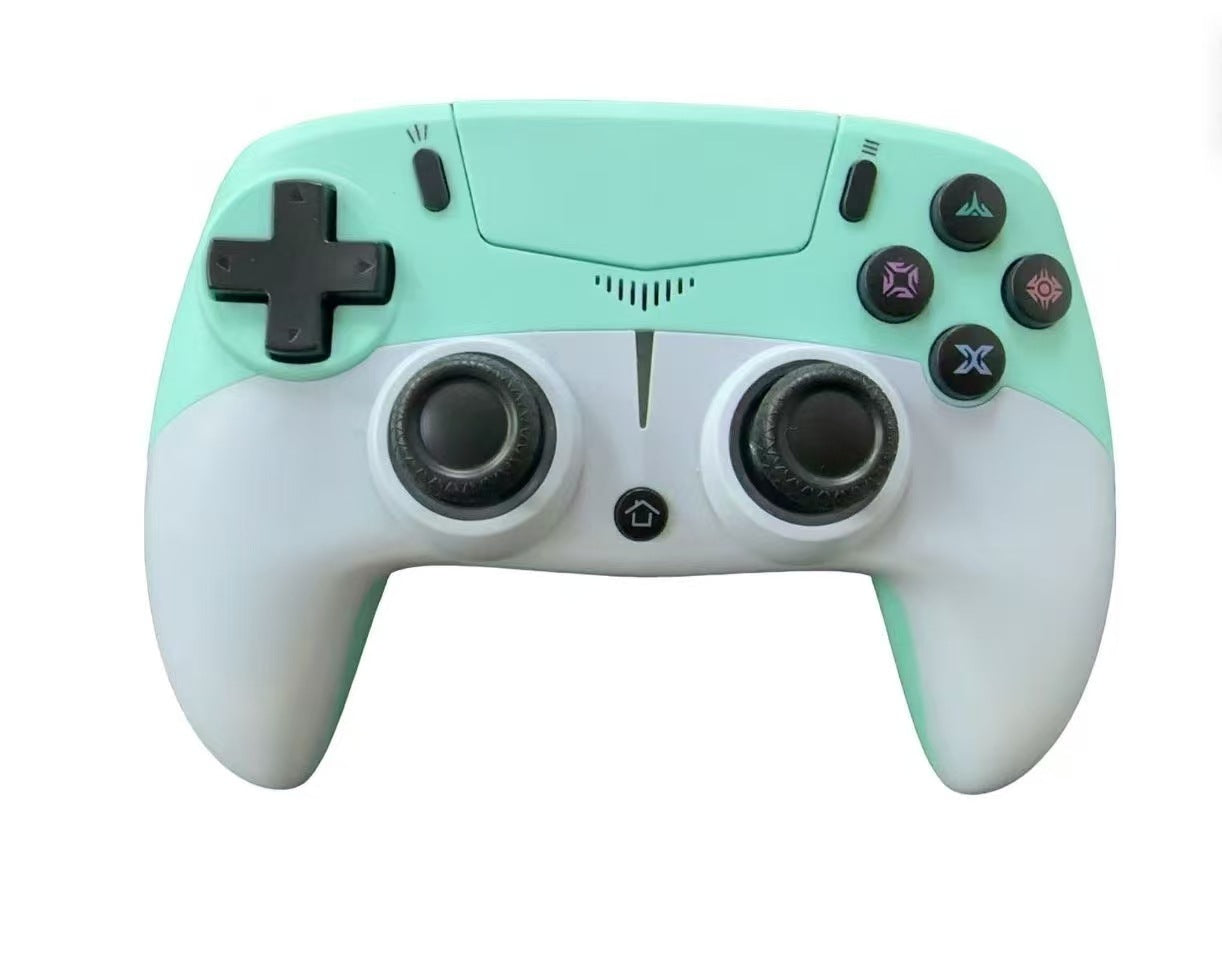 2025 new private model gamepad PS5 Bluetooth controller with RGB light macro programming with microphone