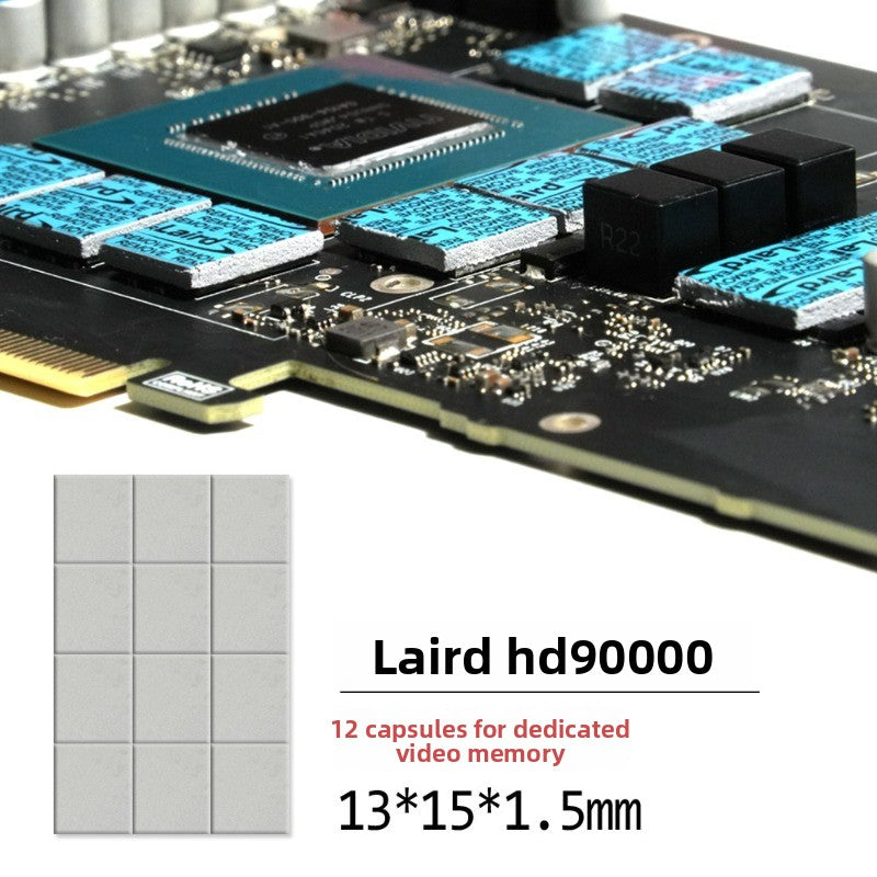 Laird HD90000 Thermal Silicone Sheet, Graphics Card Memory Power Supply Hard Disk Thermal Grease Thermal Silicone Gasket Repair Tools