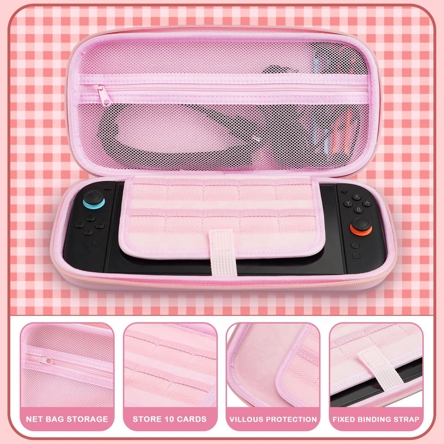 Suitable for Nintendo Switch 2 Sakura Storage Protection Kit Game Console Protective Case Host Package Tempered Film