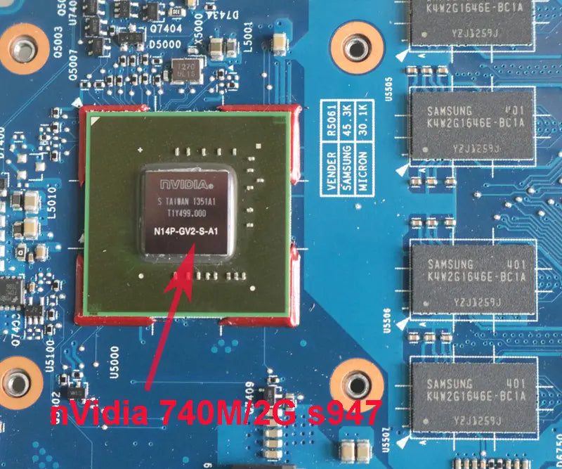 HP 720266-501 720266-001 Integrated main board 17-J GT74