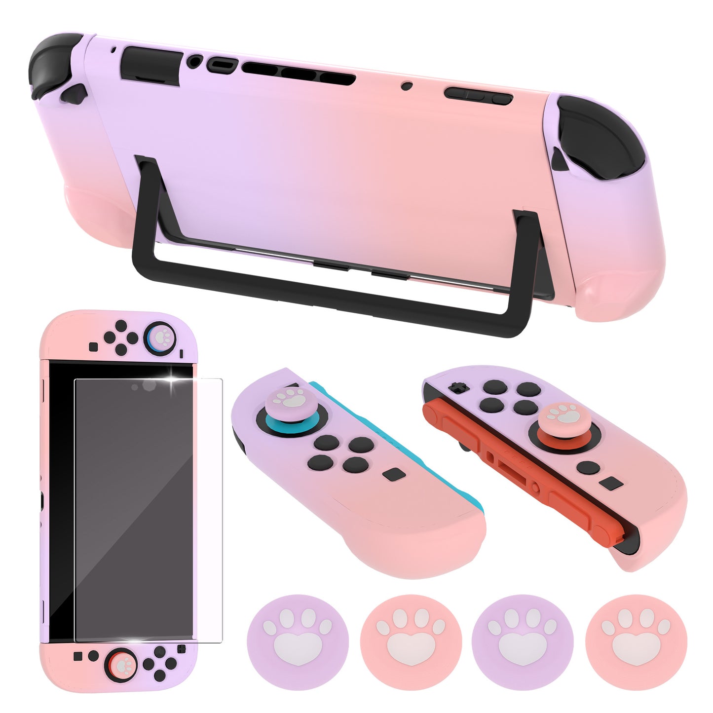 Applicable to Nintendo Switch 2 protective case set switch 2 skin-friendly gradual change case button cap explosion-proof film