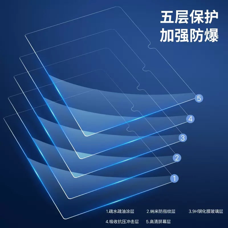 Applicable to Honor MagicPad13 flat tempered film 2023 GDI-W09 high definition explosion-proof eye protection glass film Protecting case