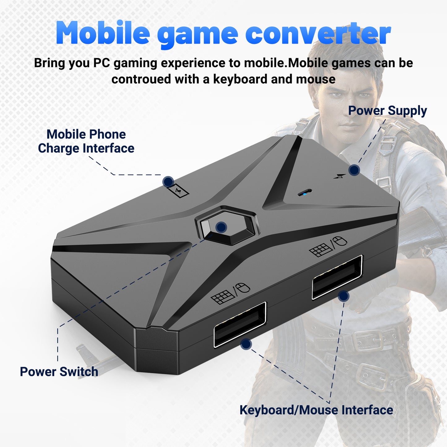 M1 Pro + Android mobile gamepad peripheral chicken eating artifact throne keyboard and mouse converter set auxiliary