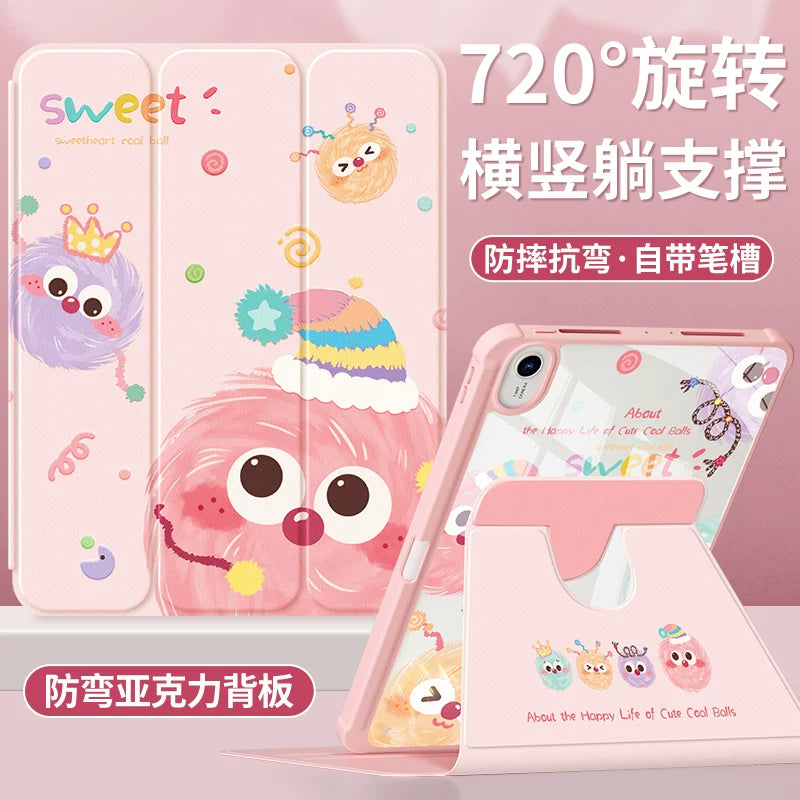 QBOSS For Huawei matepad115s protective case 2024 new air flat case 10.4 inch matepadSE with pen slot 2023 For Honor 11.5s anti-drop x8pro briquettes Tablet Accessories