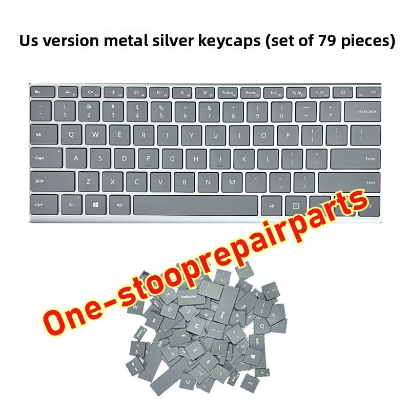 Genuine Microsoft surface laptop 3/4 replacement keycaps set  black silver blue gold gray US layout