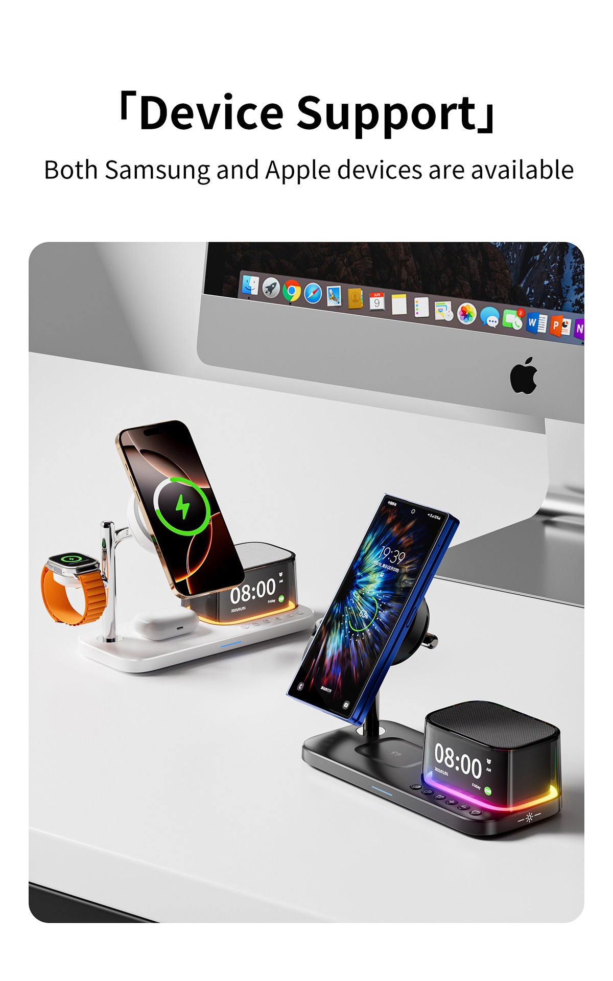 qi2.2 25w wireless charger semiconductor refrigeration wireless charging 3-in-1 bluetooth speaker wireless charging