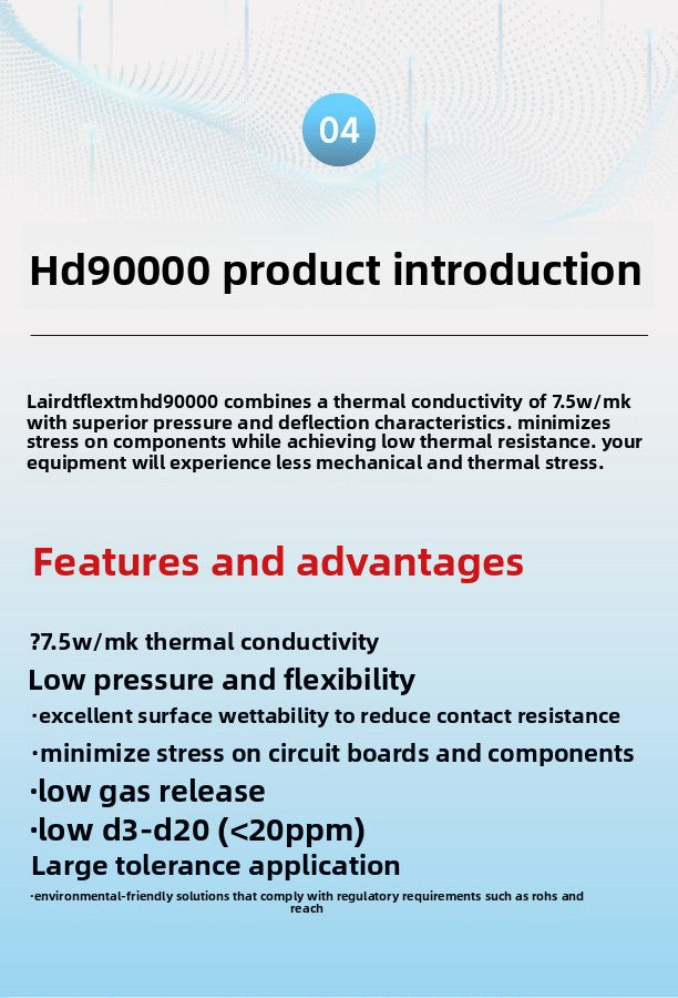 Laird HD90000 Thermal Silicone Sheet, Graphics Card Memory Power Supply Hard Disk Thermal Grease Thermal Silicone Gasket Repair Tools