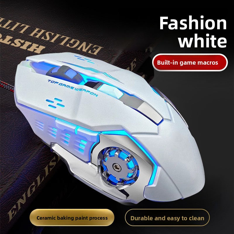 Hot Wheels Wired Mouse Macro Definition Metal Plate Emphasis Game Desktop Machinery E-sports Internet Cafe CFLOL Universal