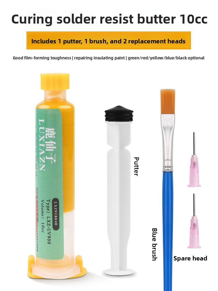 UV curing black oil for solder mask curing green oil solder mask blue oil black oil repair pcb circuit board insulating paint UV lamp Laptop Mobile Phone Repair tools