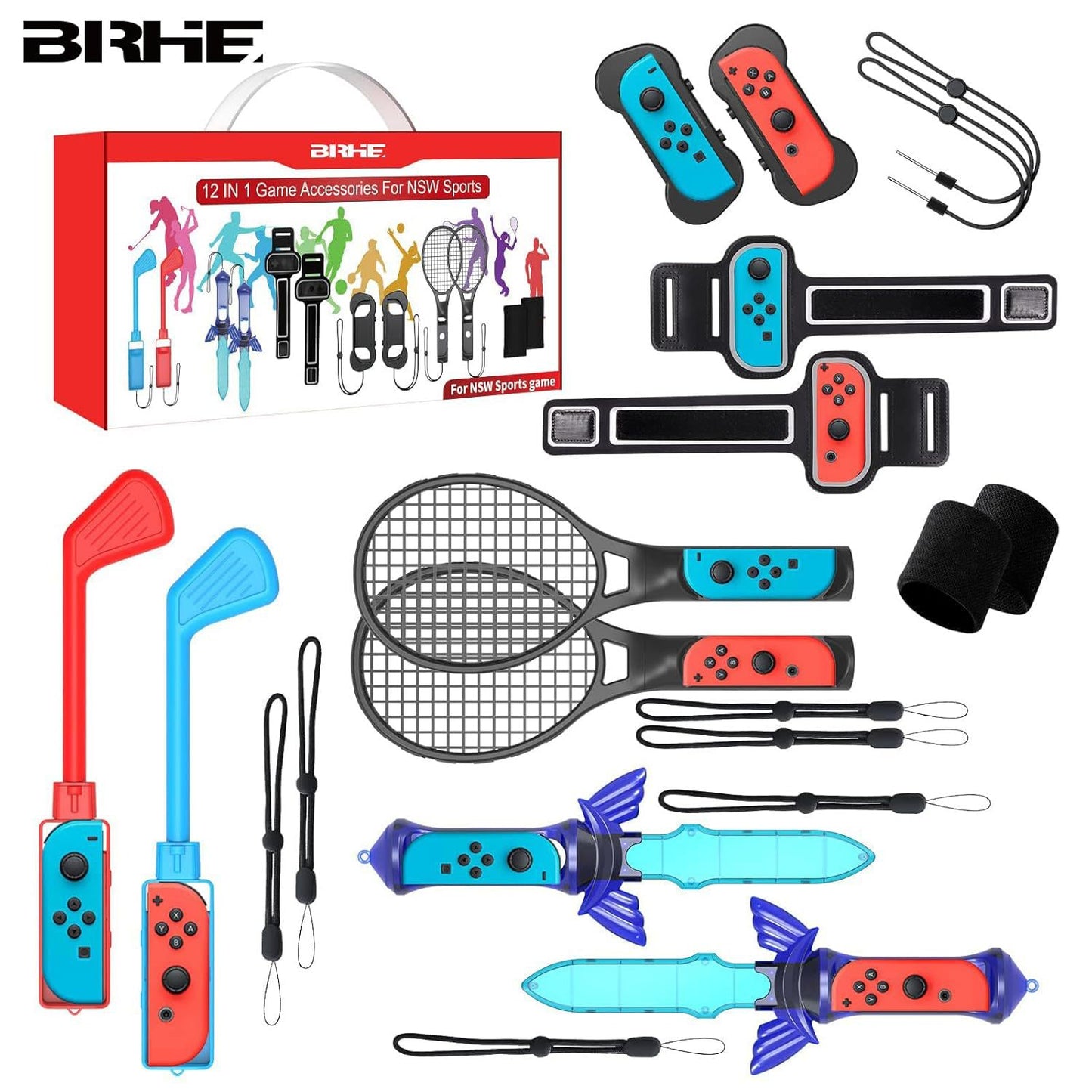 Switch body feeling sports suit fitness global beat steering wheel grip wristband leg strap NS sports accessories