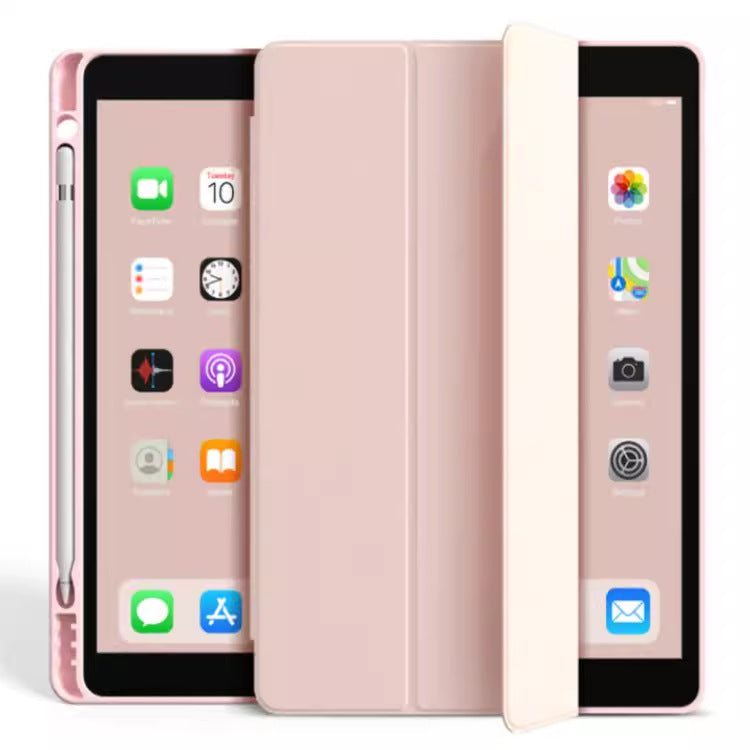 Applicable to 11-inch pen slot 2024 iPad Air 4 three-fold leather case protective case 10th generation tablet Pro13 full protective Accessories