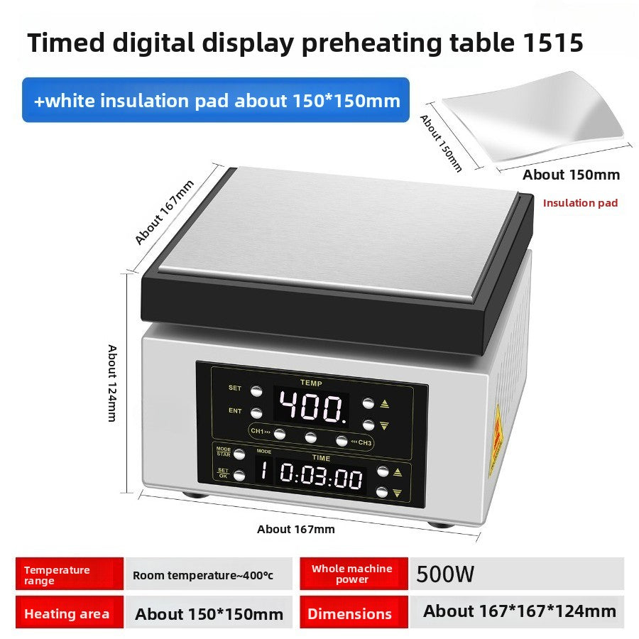 Constant temperature heating station, mobile phone repair, screen removal, LED lamp bead removal and soldering station, heating plate welding BGA preheating station