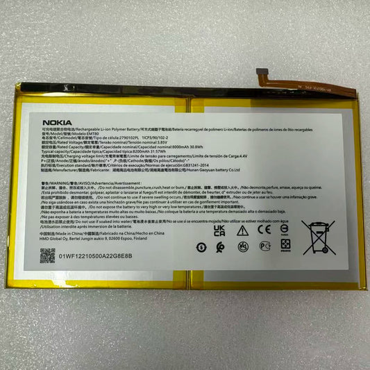 Nokia Nokia Pad T20 Tablet Battery WTT80 Built-in Electric Board EMT80 Battery Nokia phone repair parts