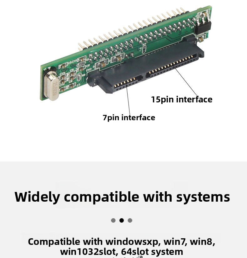 Old-fashioned hard disk notebook IDE to SATA adapter card 2.5 inch 43-pin 44PIDE to SATA parallel port to serial port Repair Tools
